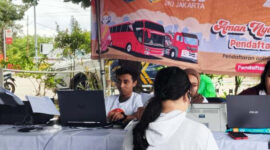 Calon penumpang mudik gratis sedang verifikasi