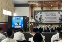 SMKN 1 Warungasem, Kabupaten Batang menggelar Halal Bi Halal dengan mengundang guru pendiri.