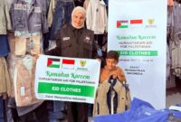 BAZNAS Kirim Baju Lebaran bagi Ribuan Anak Palestina di Gaza