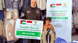 BAZNAS Kirim Baju Lebaran bagi Ribuan Anak Palestina di Gaza