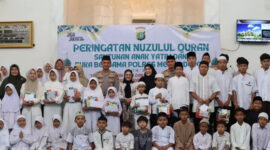 Polres Metro Depok Santuni 100 Yatim, Peringatan Nuzulul Quran Ramadan