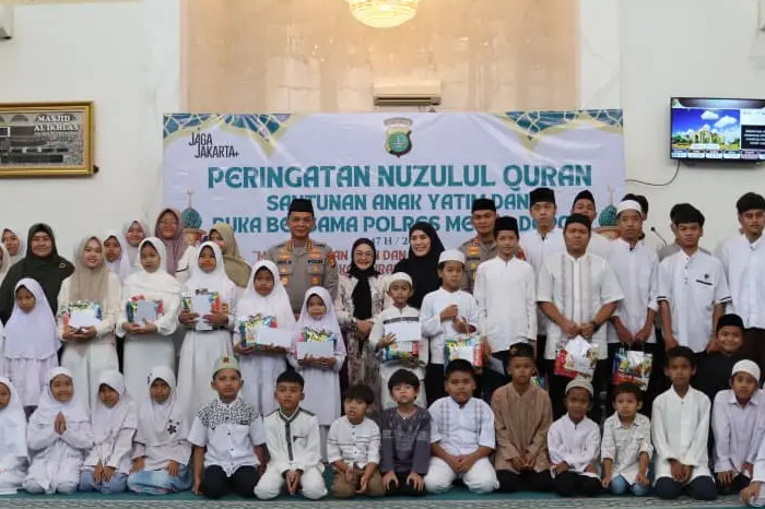 Polres Metro Depok Santuni 100 Yatim, Peringatan Nuzulul Quran Ramadan
