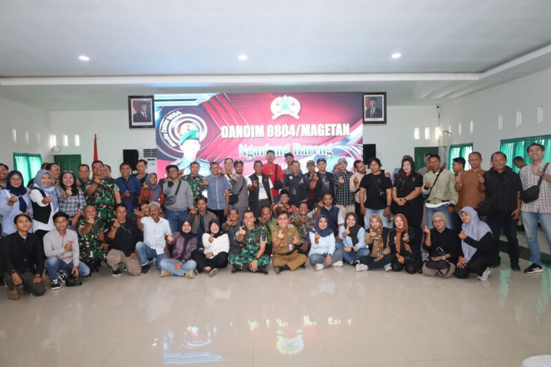 Kodim 0804 Magetan Perkuat Kolaborasi Dengan Awak Media Untuk Mendukung Pembangunan  